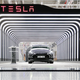 A new Tesla car is seen during the official opening of the new Tesla electric car manufacturing plant on March 22, 2022 near Gruenheide, Germany.